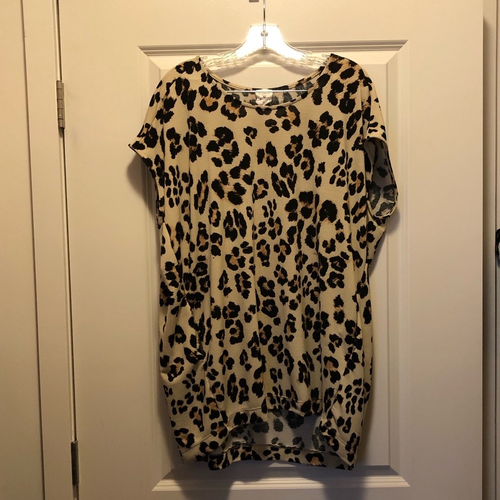 Cheetah print tunic